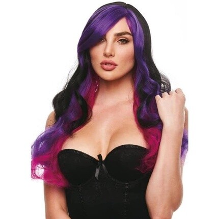 

Парики для удовольствия Бренди Черный и фиолетовый парик Pleasure Wigs