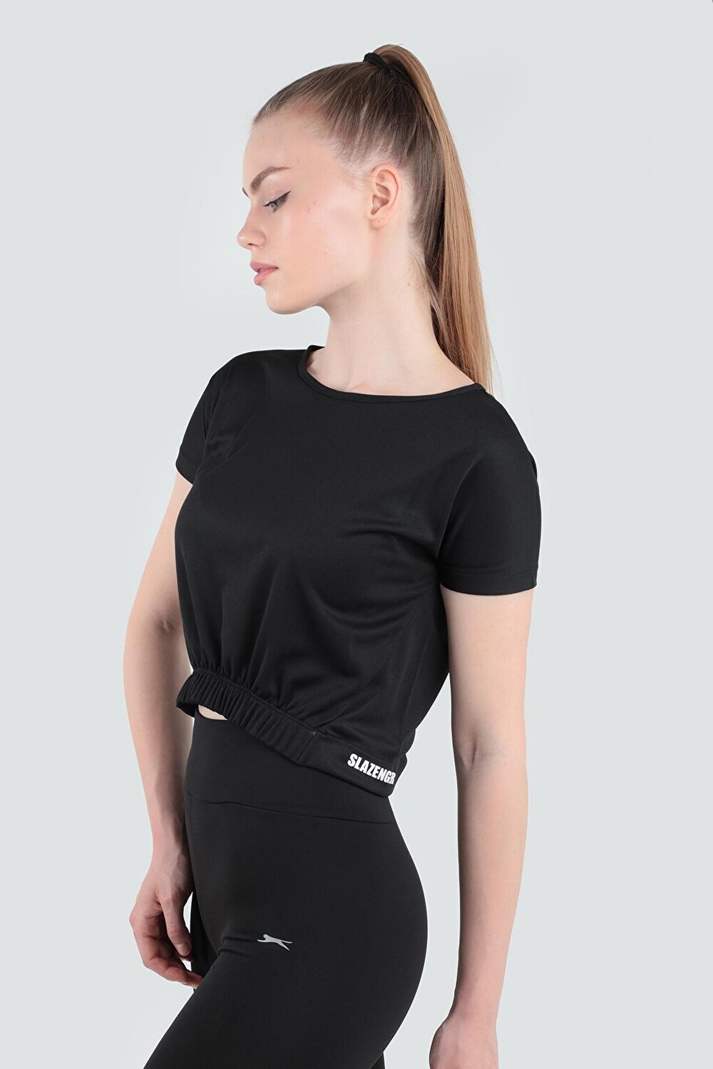 

Женская футболка для фитнеса GERSHOM черная SLAZENGER, Черный