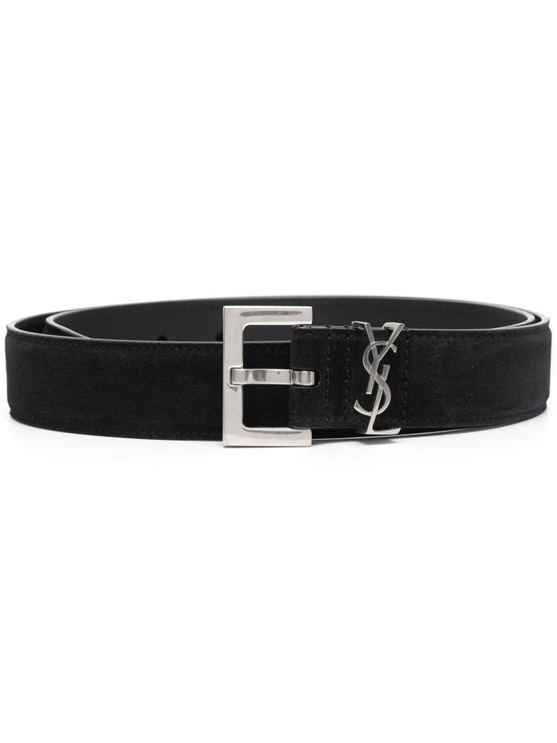 

Saint Laurent ремень с пряжкой-логотипом, черный