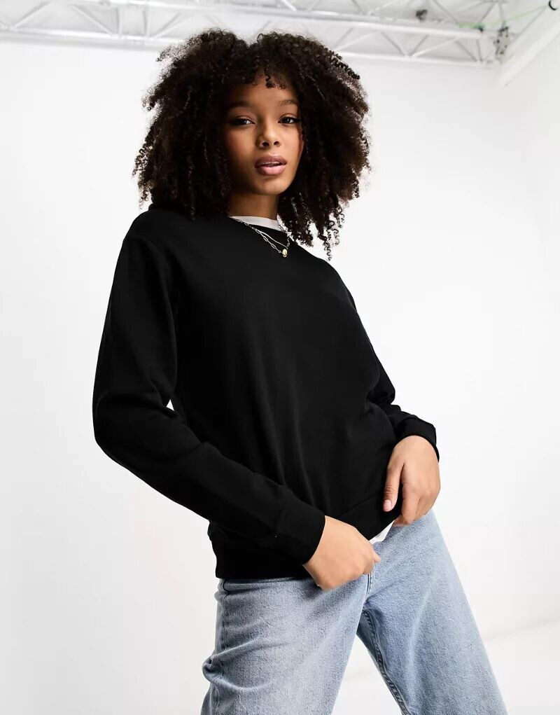 

Черный узкий свитшот ASOS