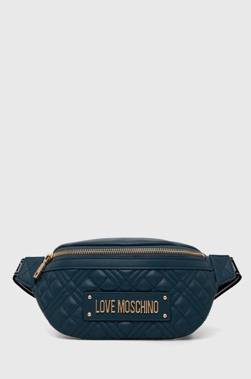 

Поясная сумка Love Moschino, бирюзовый