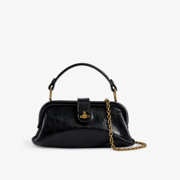 

Сумка через плечо из кожи Abbey Vivienne Westwood, черный