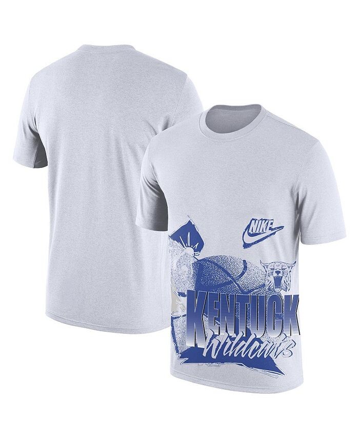 

Мужская белая футболка Kentucky Wildcats Basketball 90s Hoop Max Nike, белый