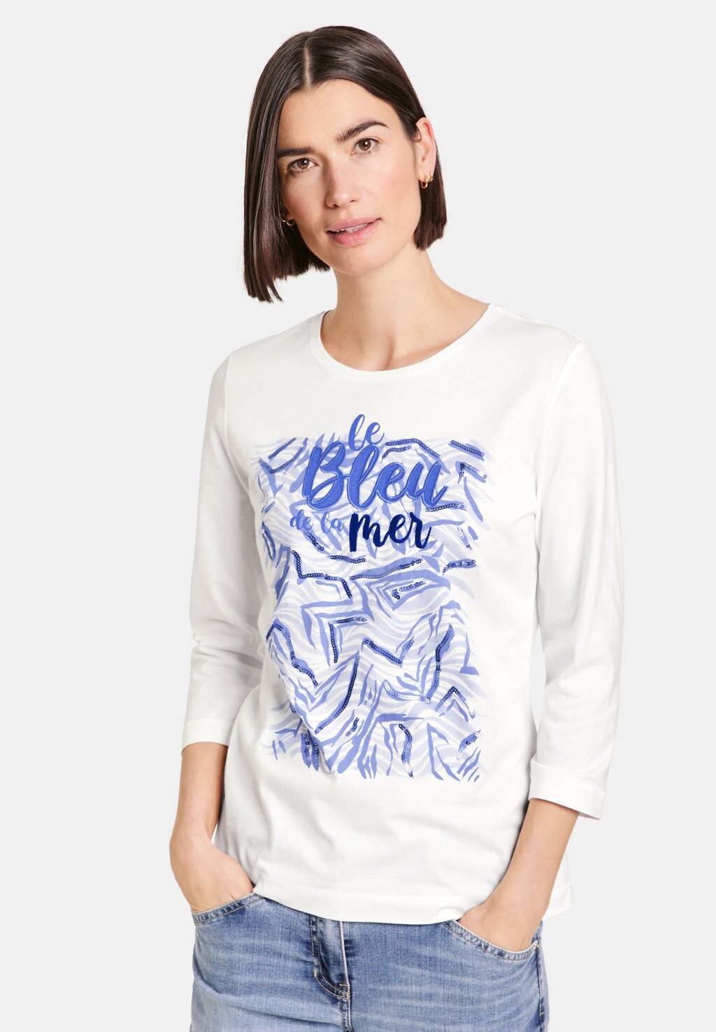 

Топ с длинными рукавами 3/4 ARM Gerry Weber, крем