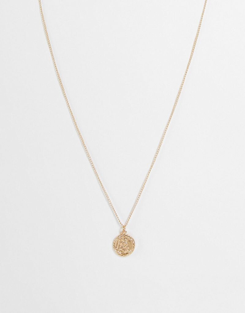 

Золотое колье Reclaimed Vintage St Christopher