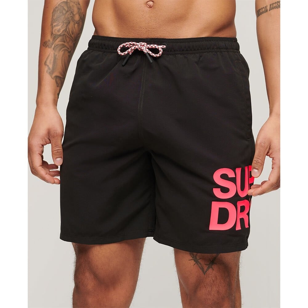 

Шорты для плавания Superdry Sportswear Logo 17´´ Swimming Shorts, черный