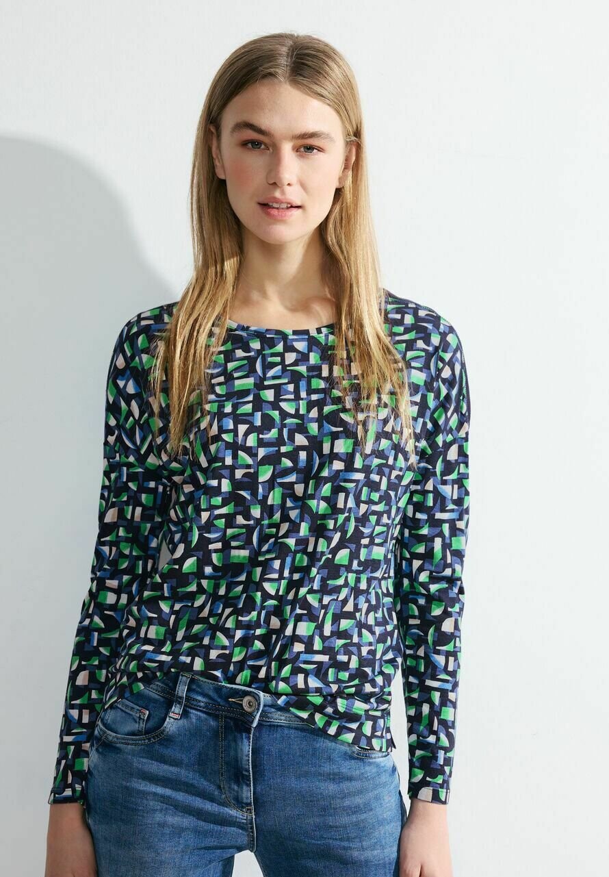 

Рубашка с длинным рукавом MIT PRINT Cecil, цвет blau