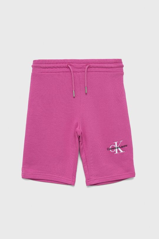 

Детские хлопковые шорты Calvin Klein Jeans IG0IG01446.PPYY, розовый