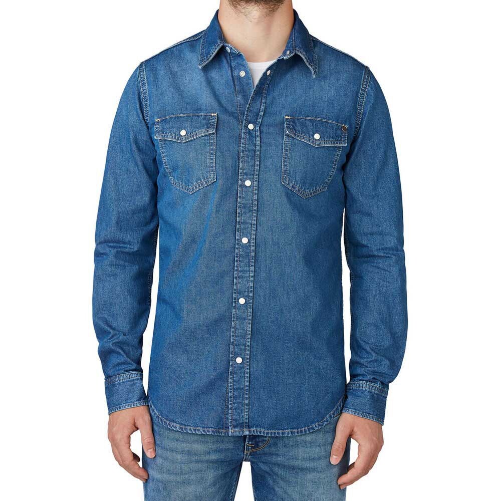 

Рубашка с длинным рукавом Pepe Jeans Hammond, синий