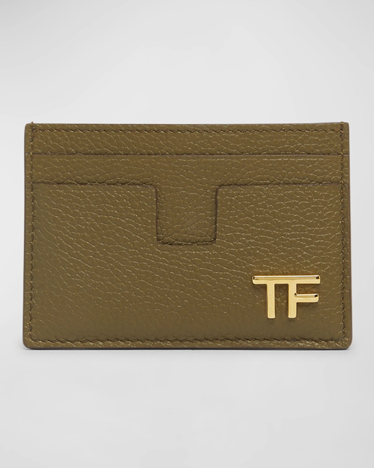 

Чехол для карт TF из зерненой кожи TOM FORD, цвет Olive