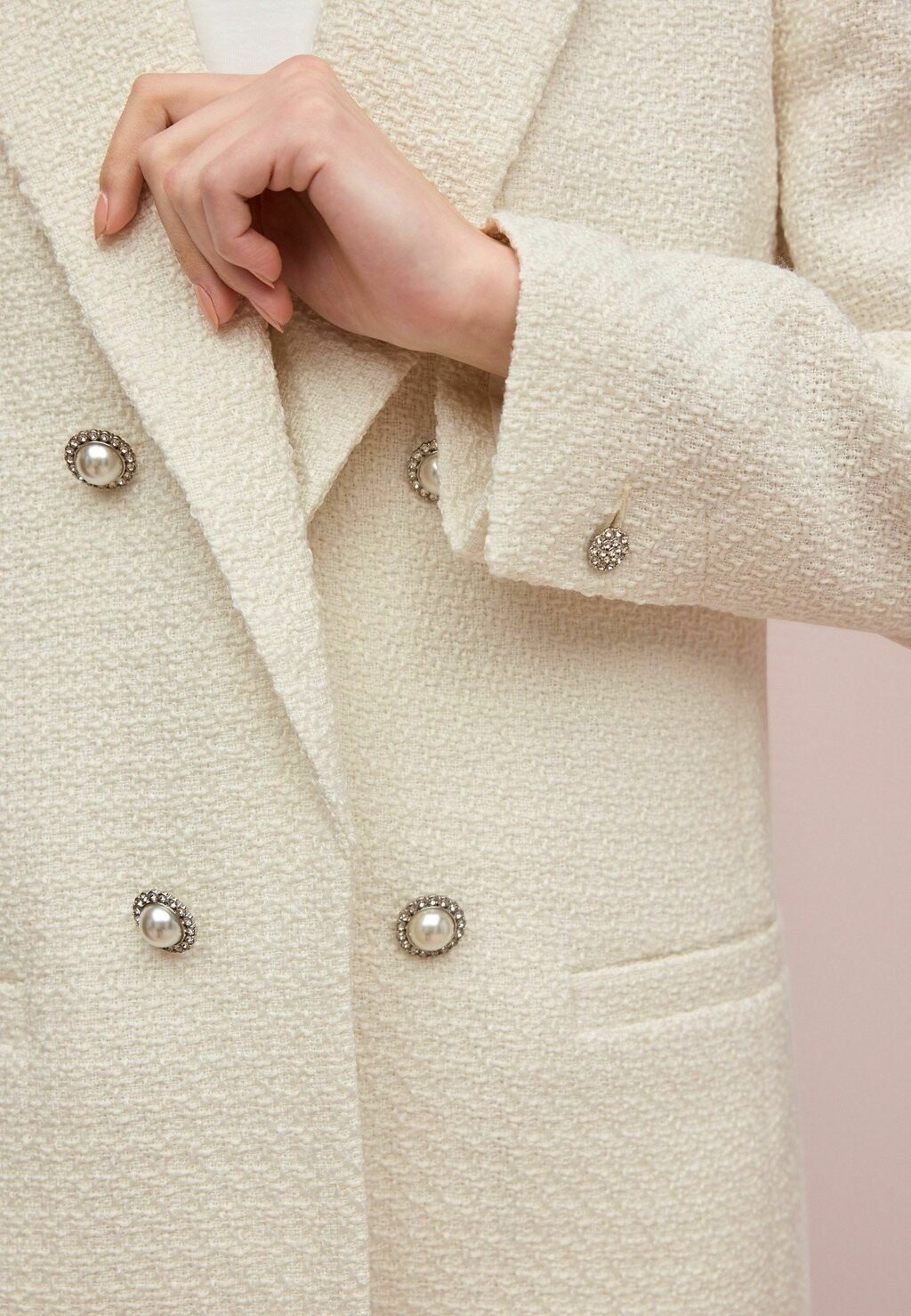 

Короткое пальто TALL, REGULAR FIT Next, бежевый