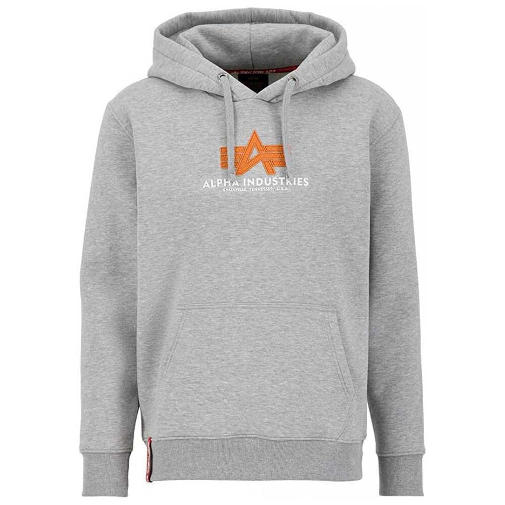

Худи Alpha Industries Basic Rubber, серый