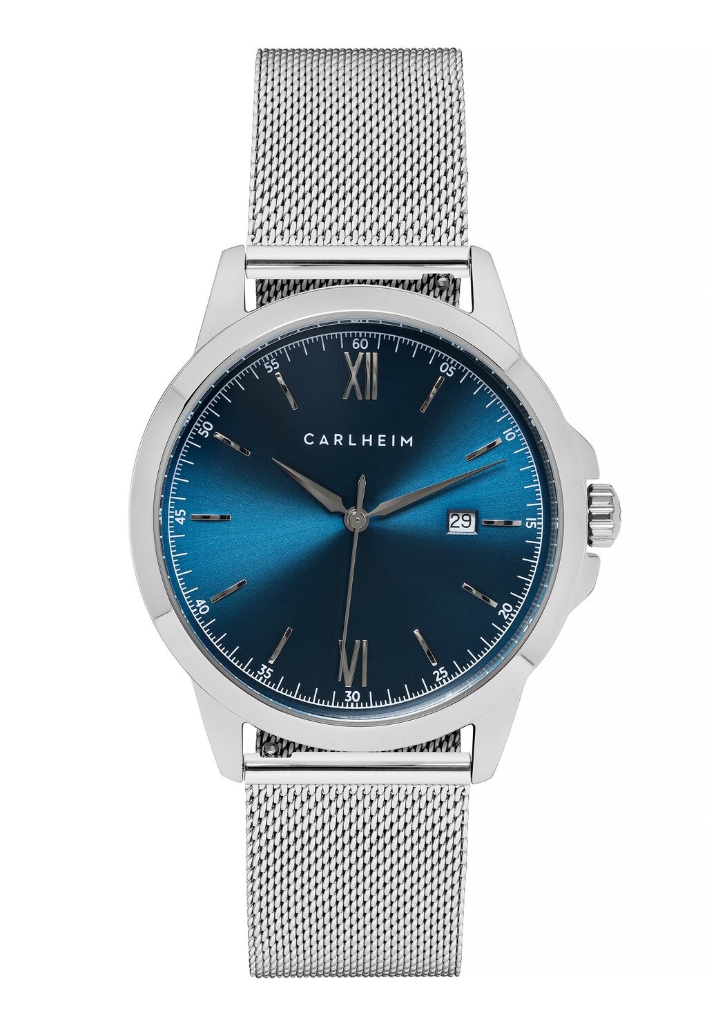 

Часы Henri Carlheim, цвет silver/blue
