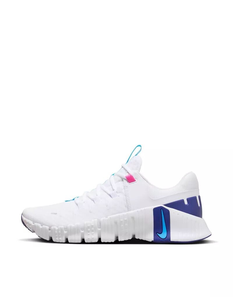 

Бело-синие кроссовки Nike Free Metcon 5