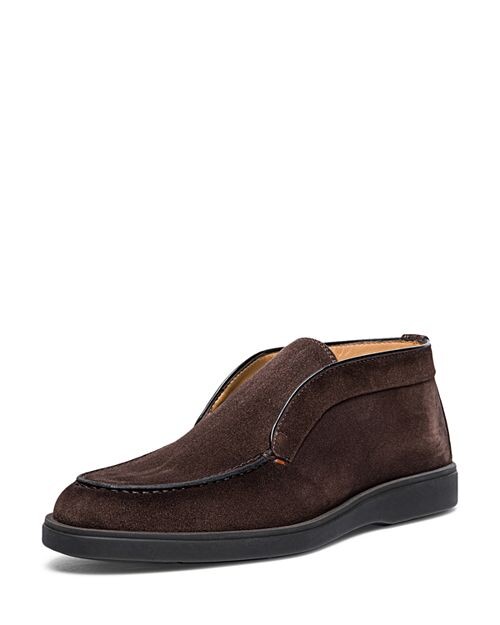 

Мужские ботинки чукка без шнурков Detroit Santoni, цвет Brown