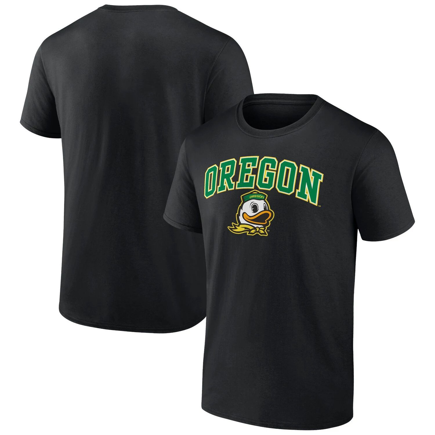 Мужская черная футболка с логотипом Oregon Ducks Campus Fanatics
