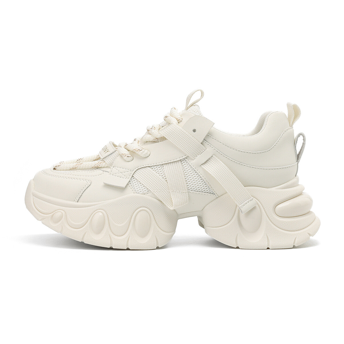 

Кроссовки женские толстые низкие Josiny, цвет Off-white (increase 6.5cm)