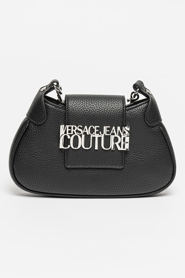 

Сумка из экокожи с металлическим логотипом Versace Jeans Couture, черный