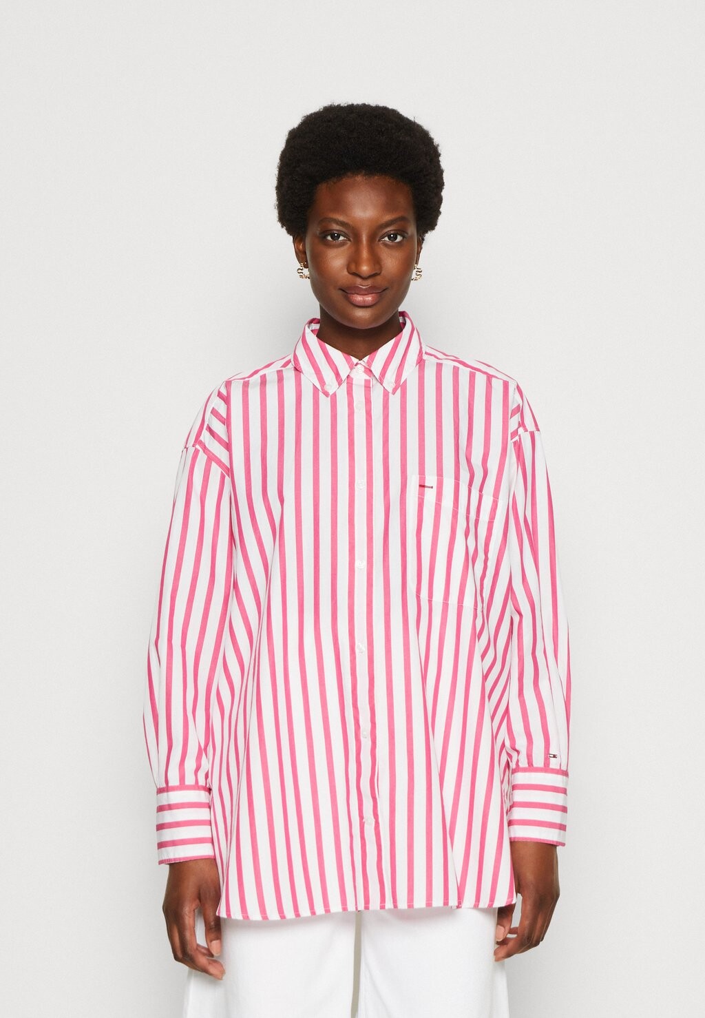 

Рубашка Tommy Hilfiger, розовый/белый