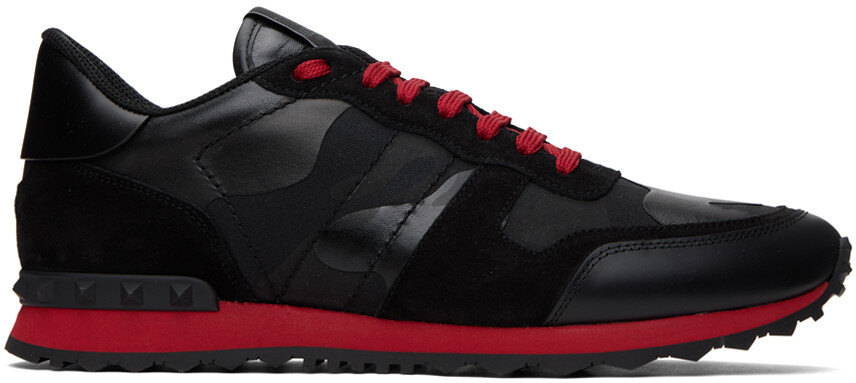 

Черно-красные кроссовки Rockrunner Valentino Garavani