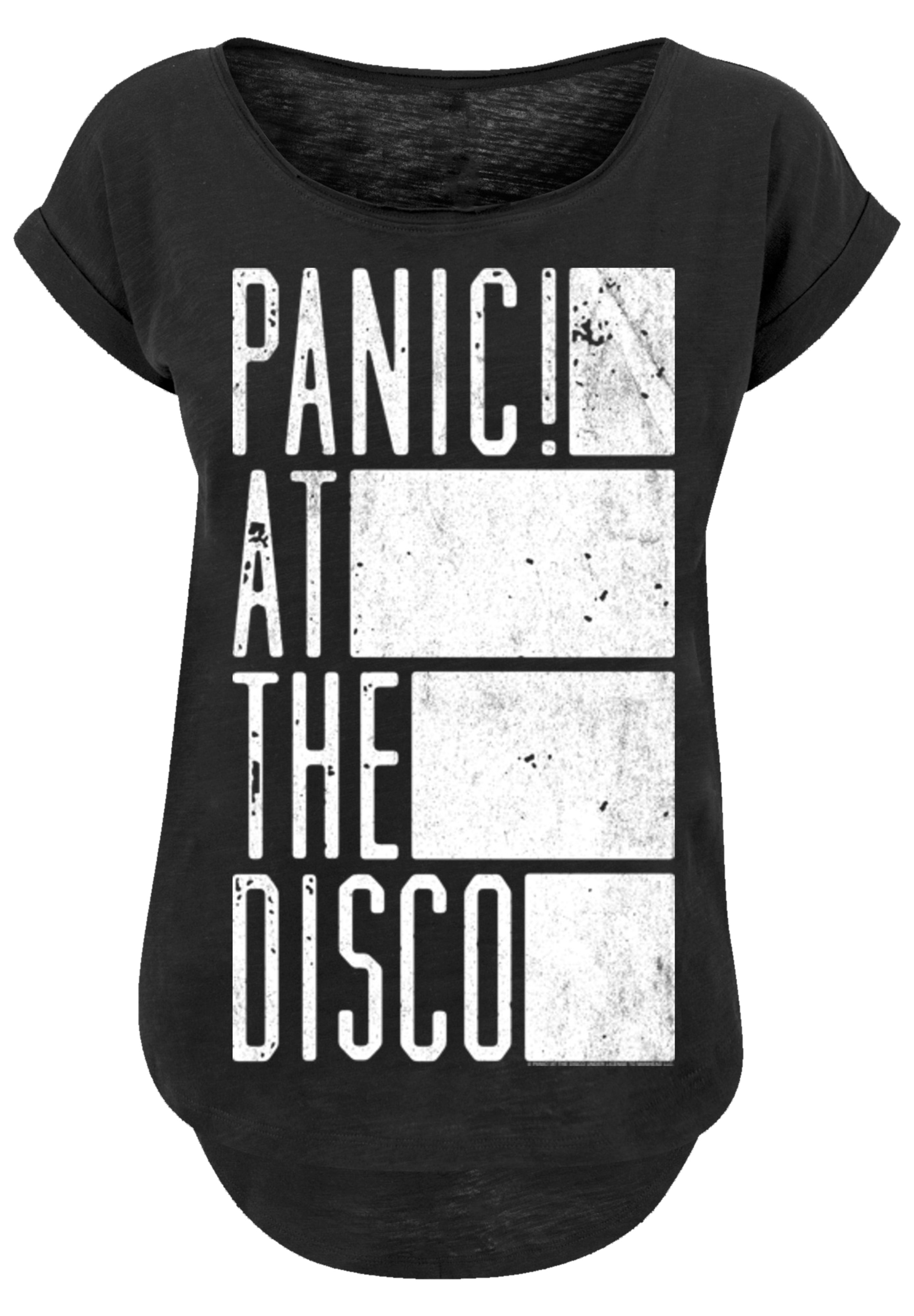 Футболка F4NT4STIC Panic At The Disco Block Text, черный panic at the disco – viva las vengeance lp