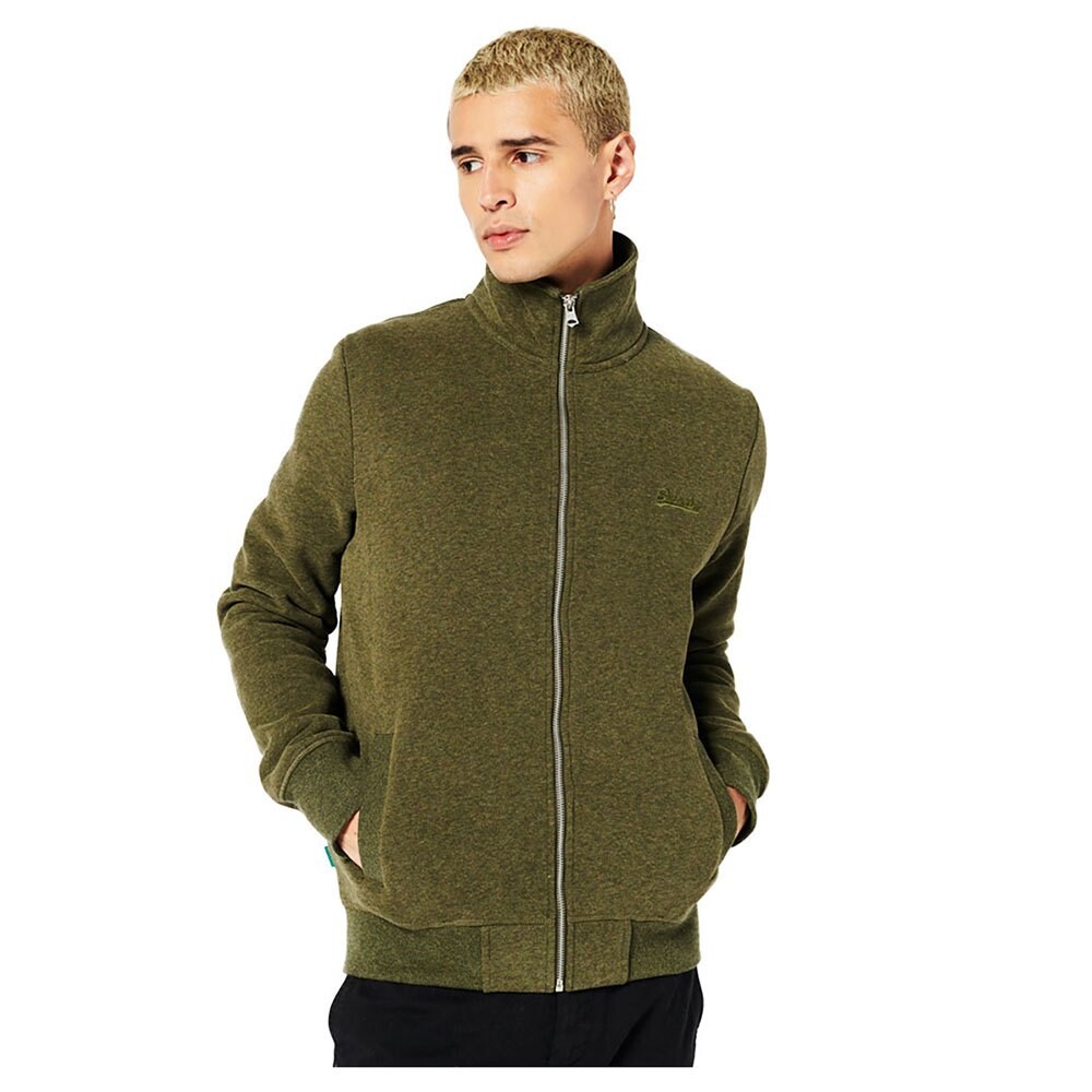 

Толстовка Superdry Vintage Logo Embroidered Full Zip, зеленый