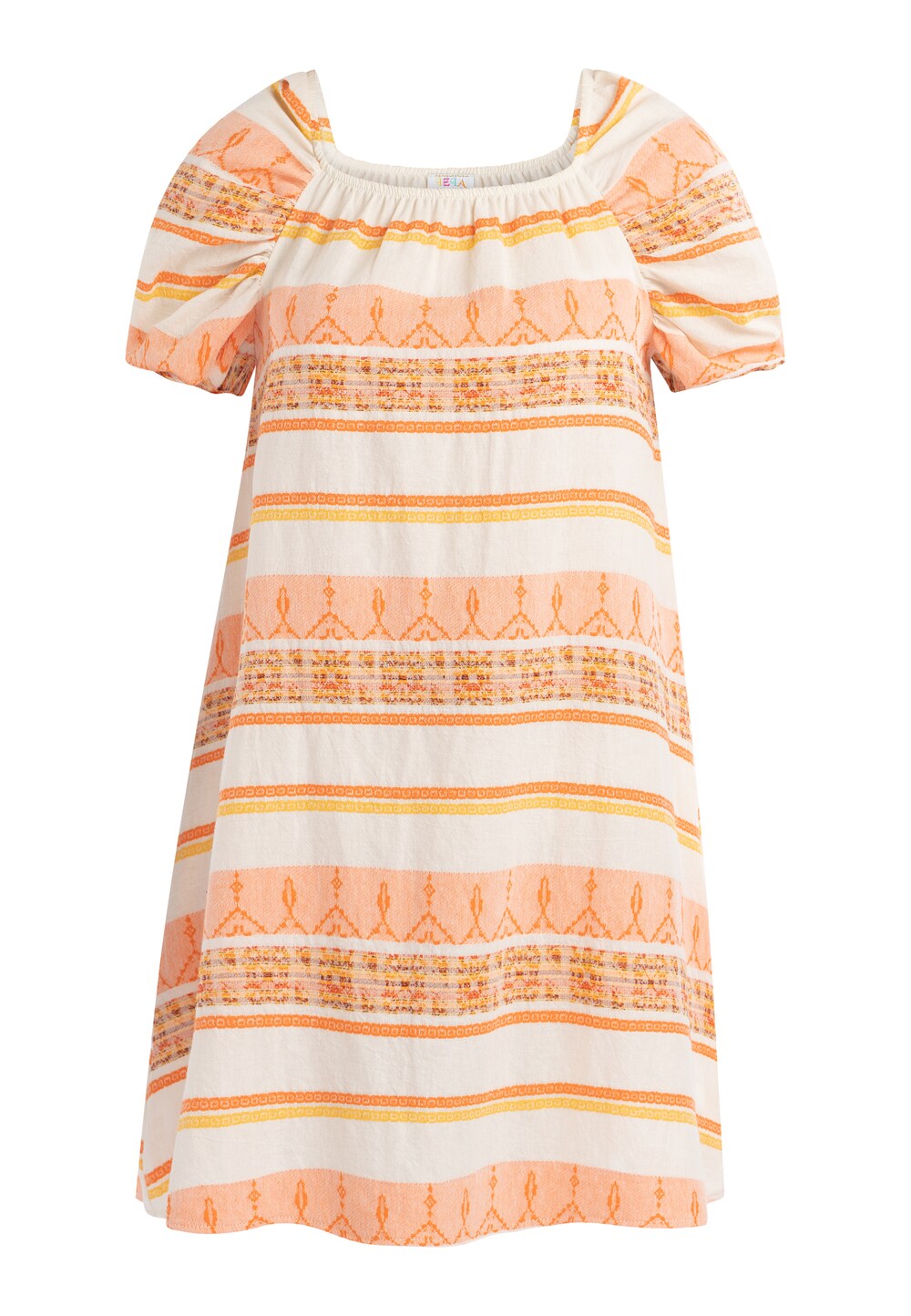 цена Летнее платье Izia, оранжевый/светло-оранжевый/натуральный белый