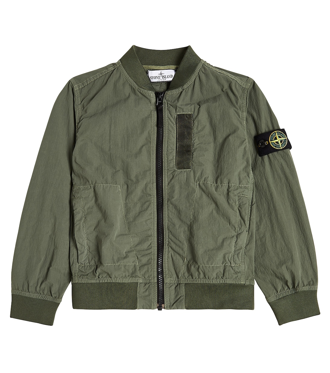 Куртка-бомбер compass Stone Island Junior, зеленый брюки stone island logo appliqué cotton regular green зеленый