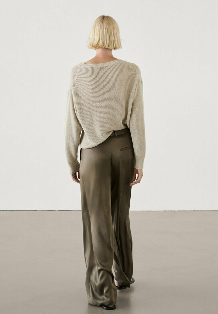 

Брюки WIDE LEG Massimo Dutti, охра