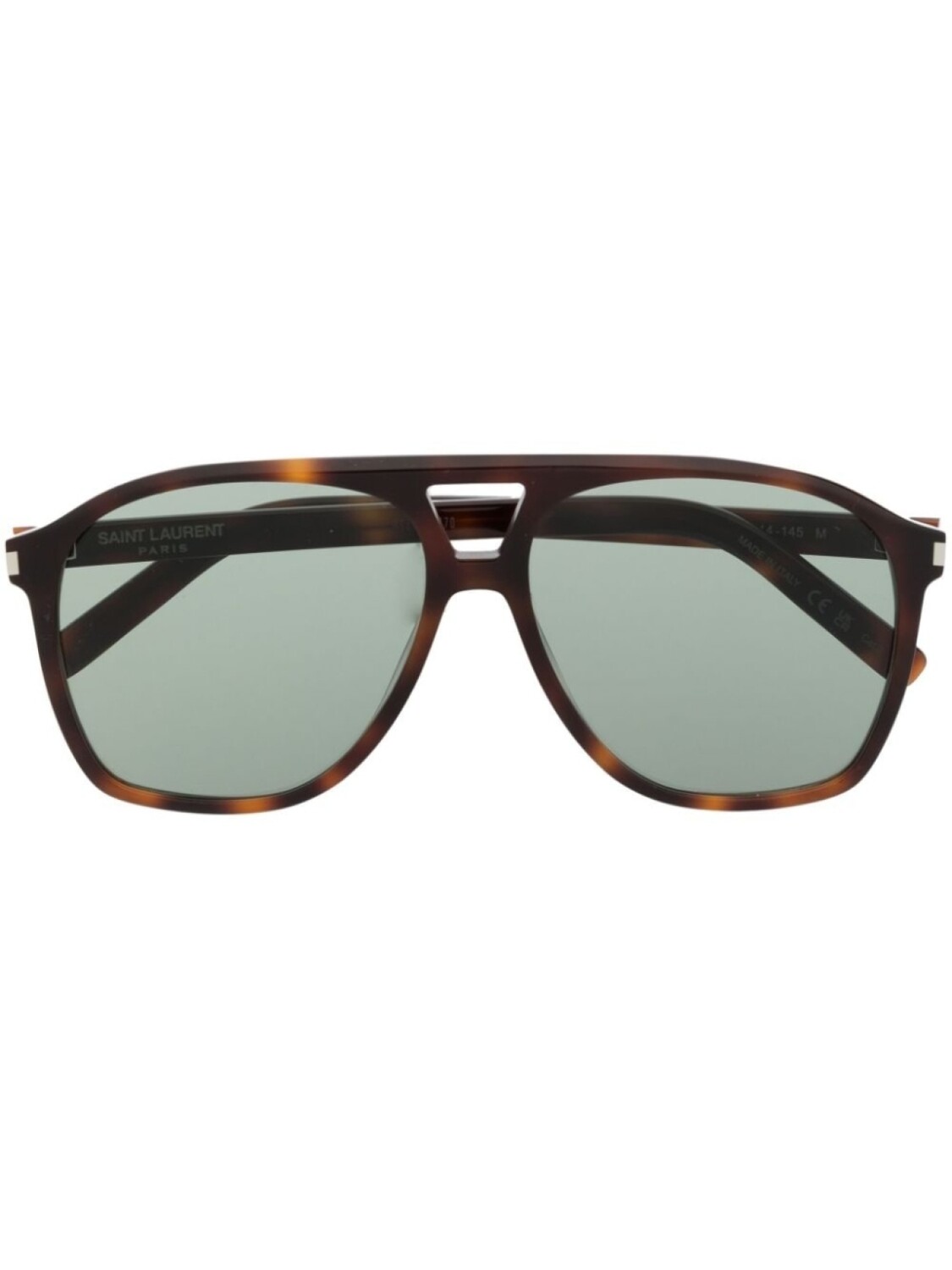 

Saint Laurent Eyewear солнцезащитные очки в массивной оправе, коричневый