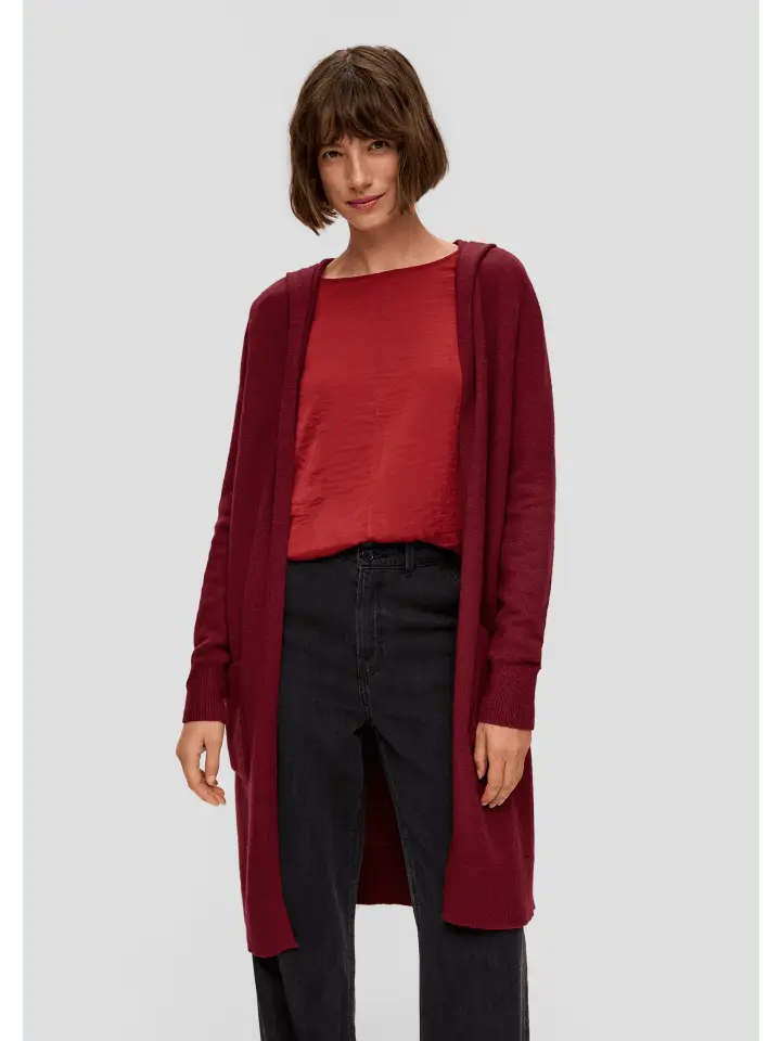 

Кардиган sOliver Strickjacke langarm, красный