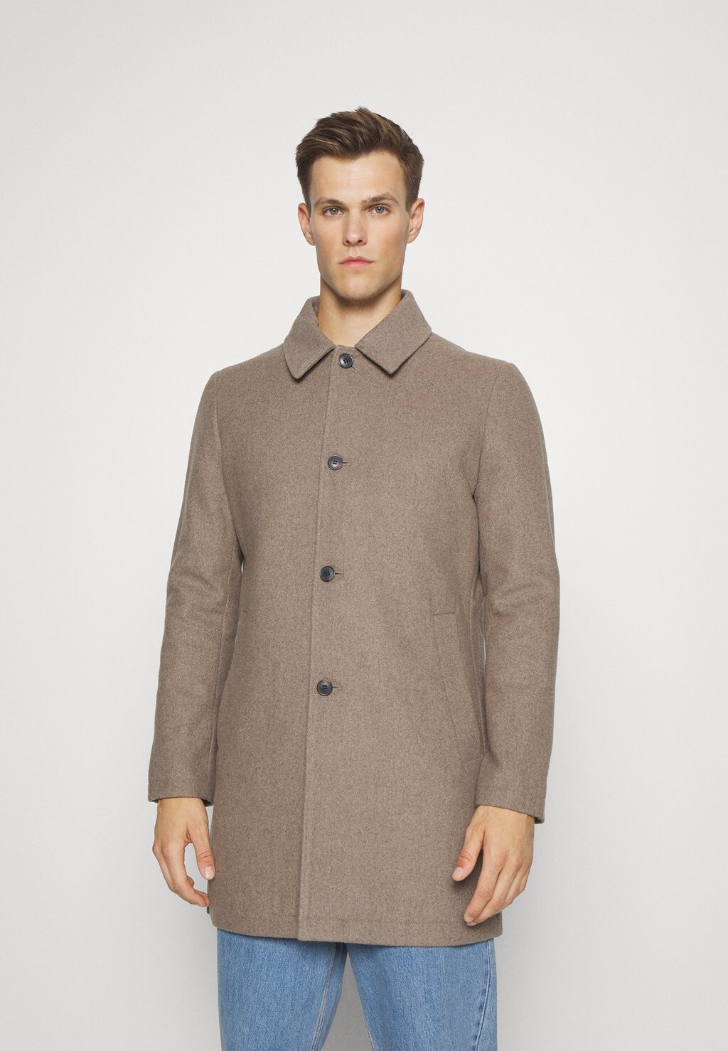 

Классическое пальто Slhchristian Car Coat Selected, цвет fossil
