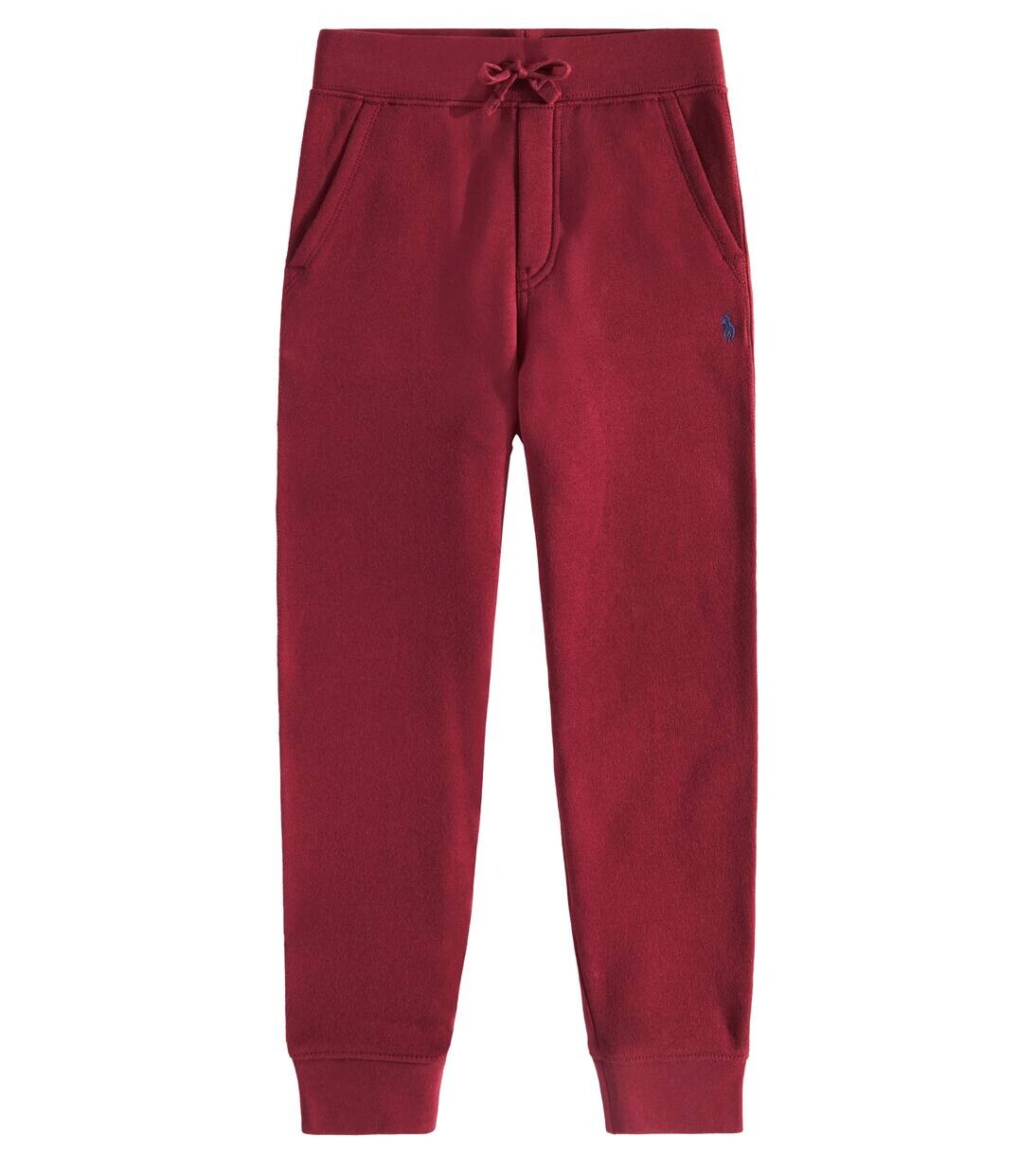 

Спортивные брюки из хлопковой смеси Polo Ralph Lauren Kids, цвет red carpet