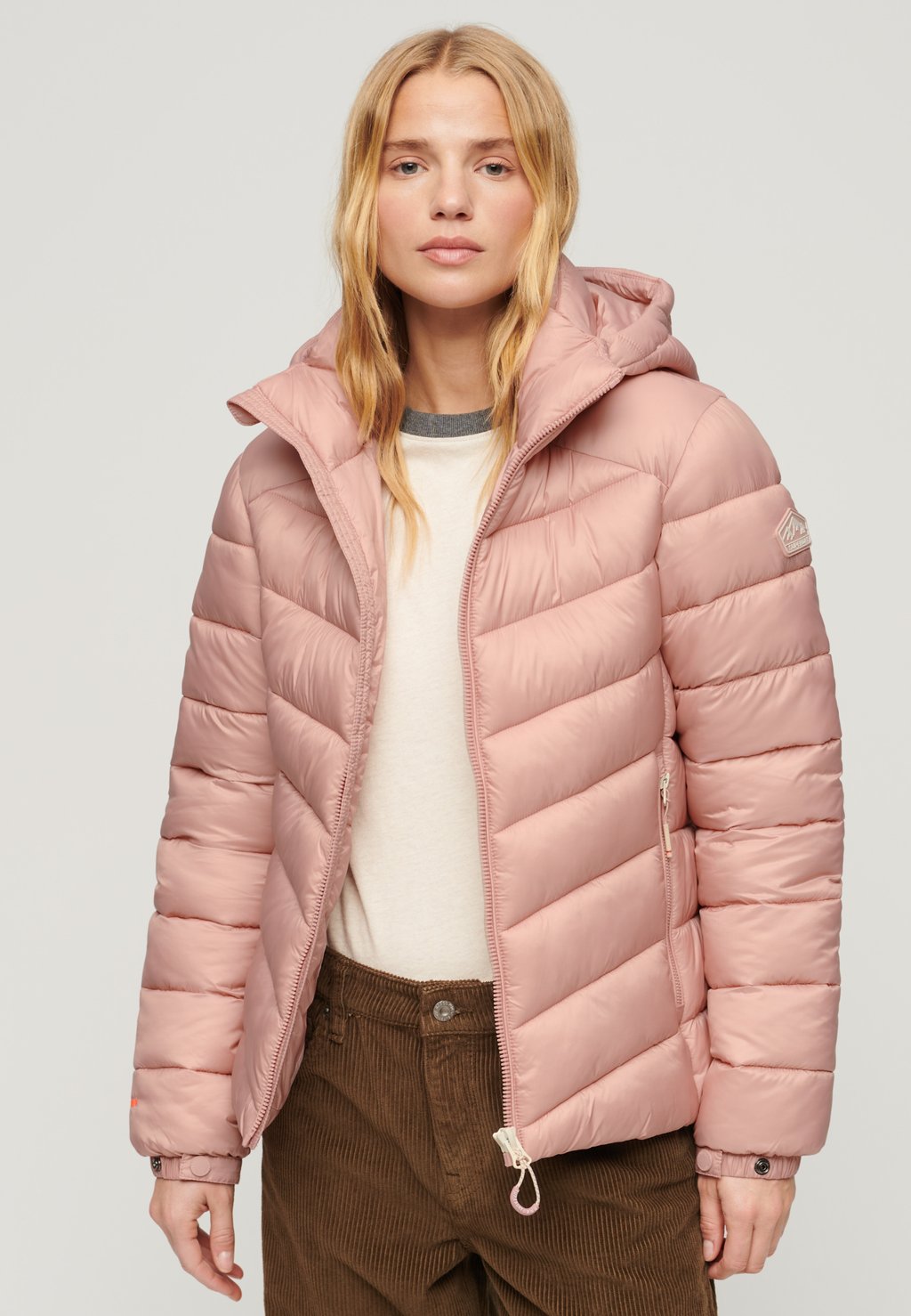 Зимняя куртка HOODED FUJI PADDED Superdry, розовый