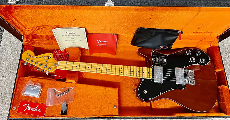 цена Электрогитара Fender American Vintage II 1975 Telecaster Deluxe, Maple Neck, Mocha w/Case
