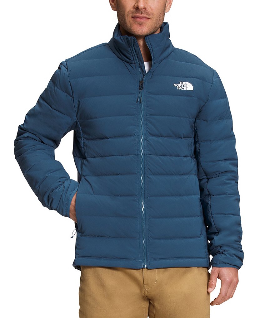 Лыжная куртка North Face Belleview на зимнем пуху и молнии спереди The North Face, синий