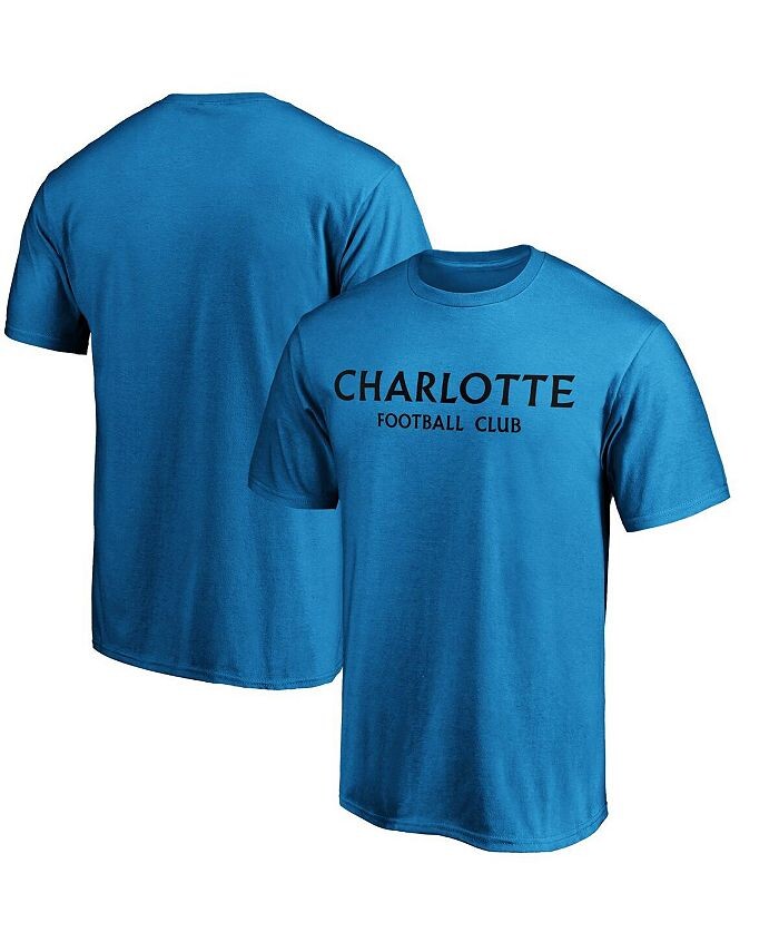 

Мужская синяя футболка с логотипом Charlotte FC Wordmark Fanatics, синий