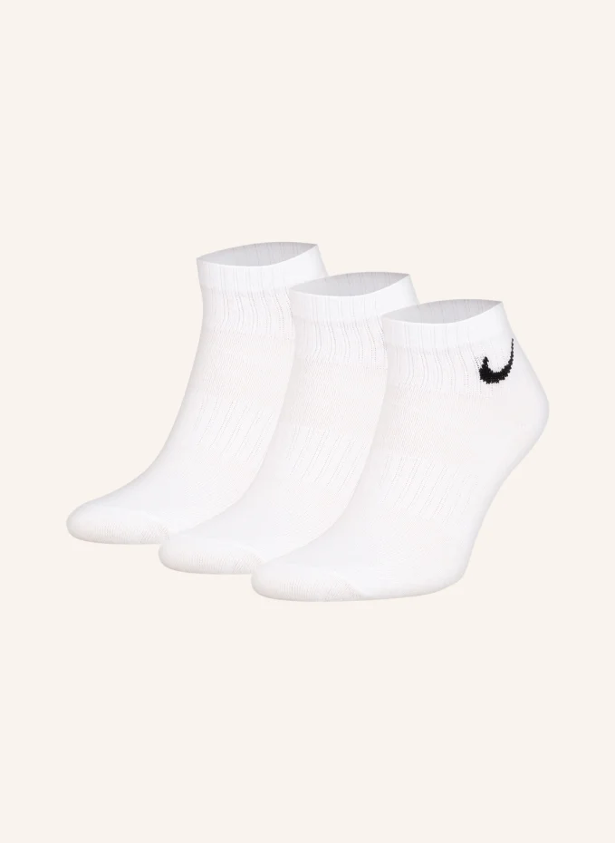 цена Комплект из 3 спортивных носков Nike, белый