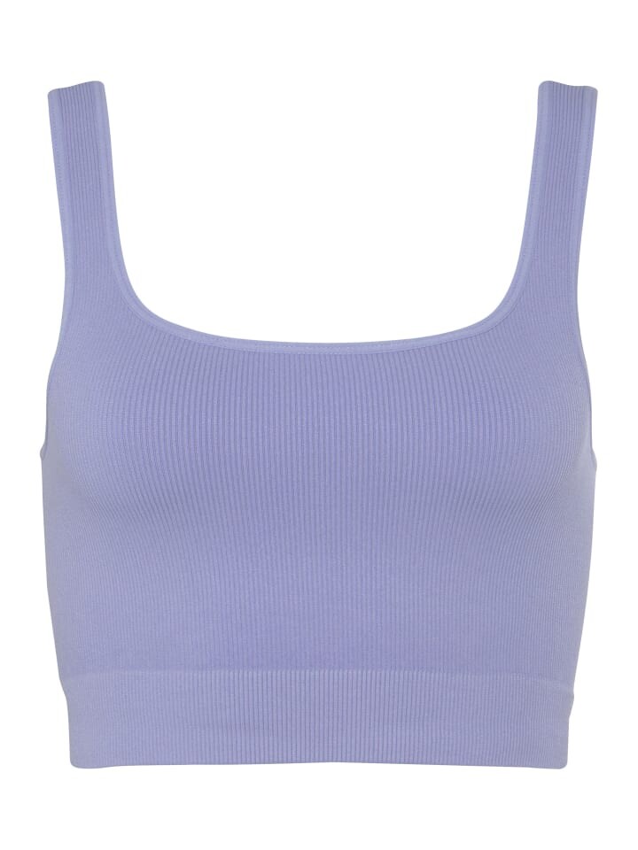 

Топ LASCANA Crop, фиолетовый