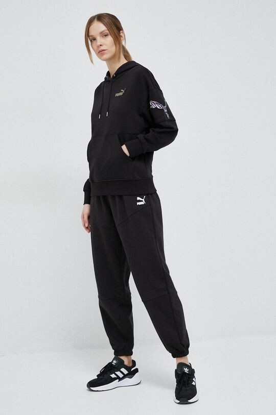 

Хлопковые спортивные штаны Puma, черный
