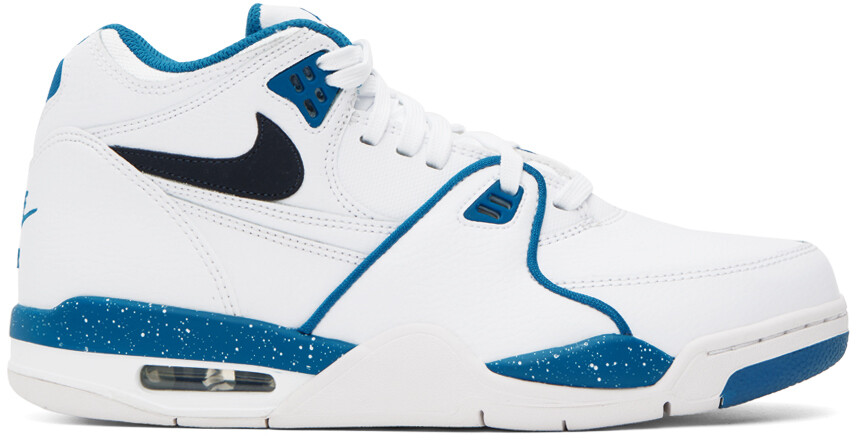 

Бело-синие кроссовки Nike Air Flight 89, Синий