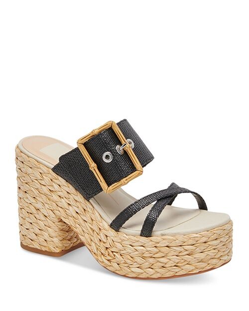 

Женские эспадрильи без шнуровки Edwina на платформе с пряжками Dolce Vita, цвет Black