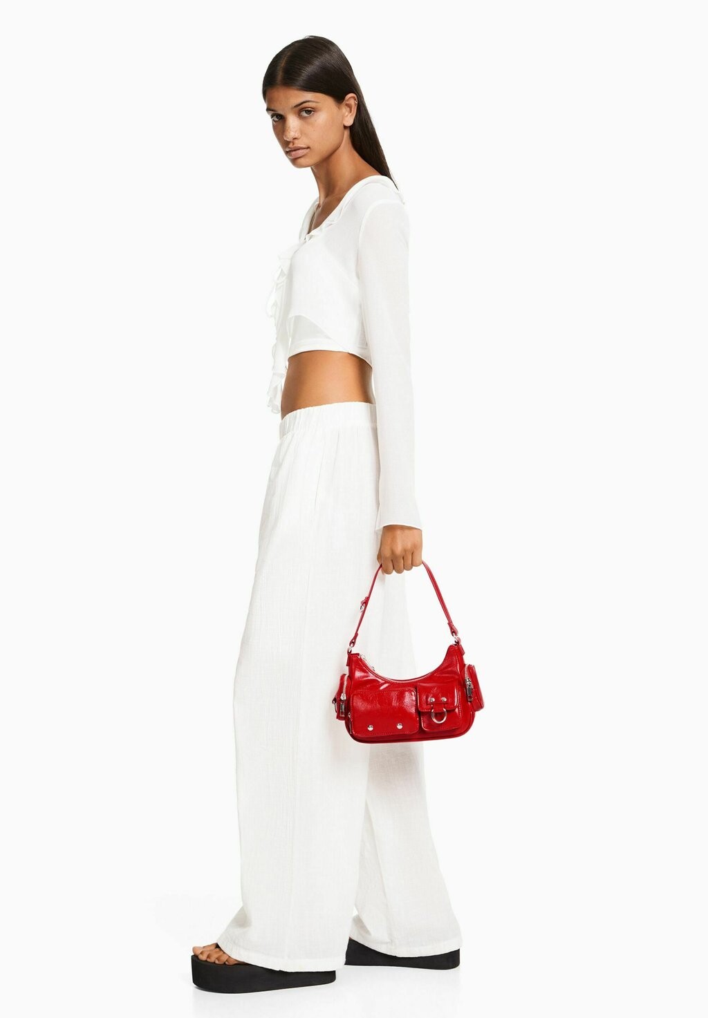 

Сумка SHOULDER Bershka, цвет red