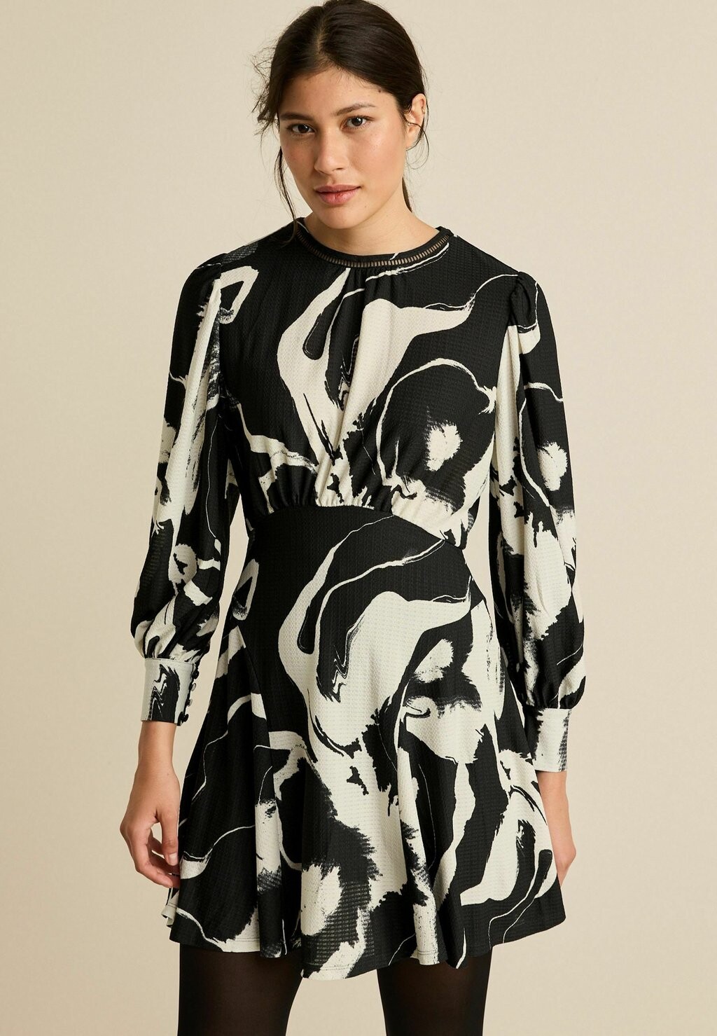 

Повседневное платье LONG SLEEVE Next, цвет black white mono floral
