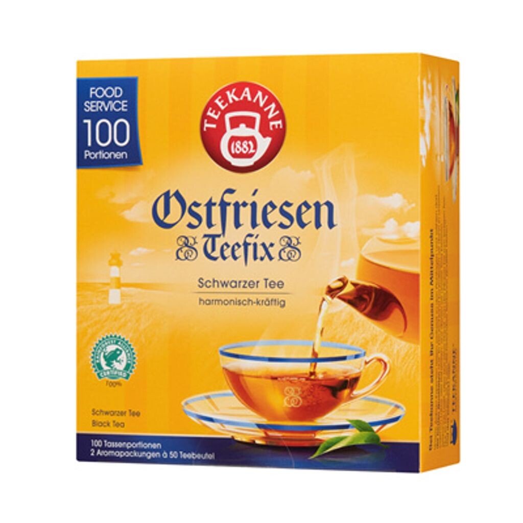 

Заварочный чайник Gastro Black Tea East Frisian Teefix 100 пакетиков - 6 х 150 г Teekanne