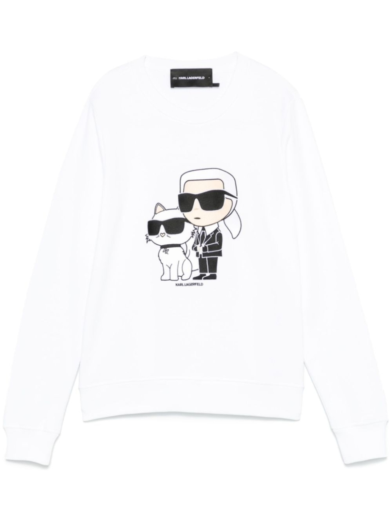 

Karl Lagerfeld толстовка Ikonik Karl & Choupette, белый