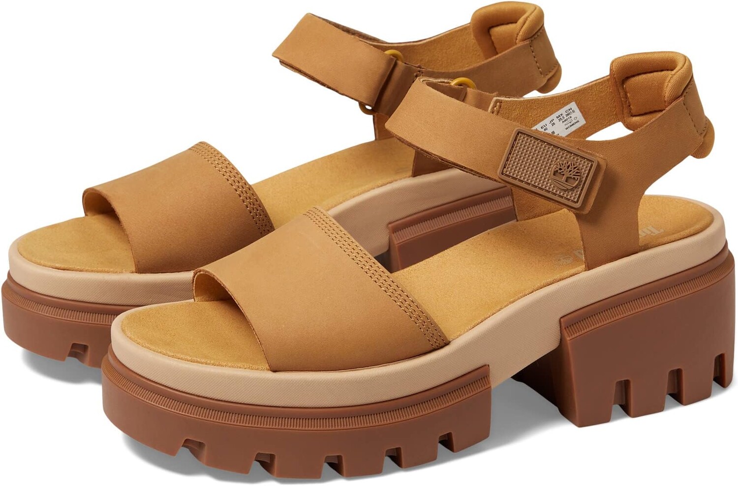 

Босоножки Everleigh Ankle Strap Timberland, цвет Wheat Nubuck