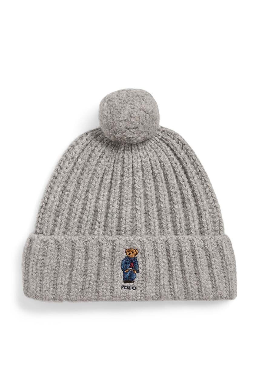 

Шерстяная кепка Polo Ralph Lauren, серый