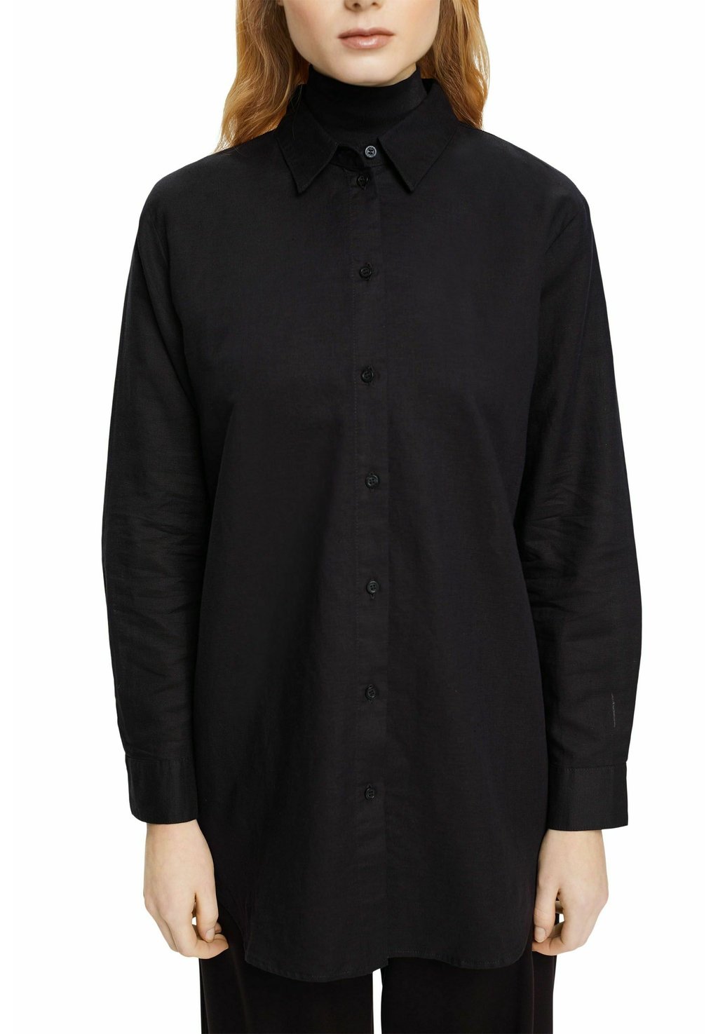 Блузка на пуговицах Esprit, черный