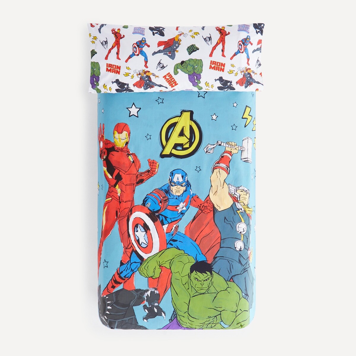 

Мстители Новый комплект детского хлопкового пододеяльника Marvel, разноцветные